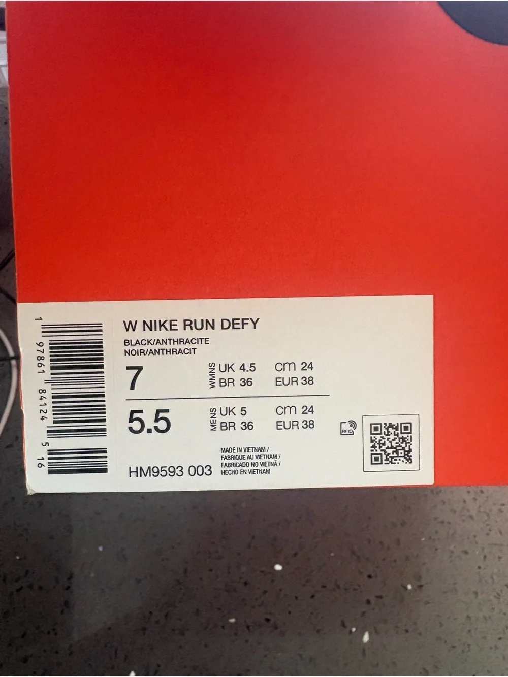 Nike W Black Athletic Running Shoes
